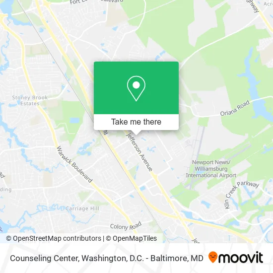 Counseling Center map