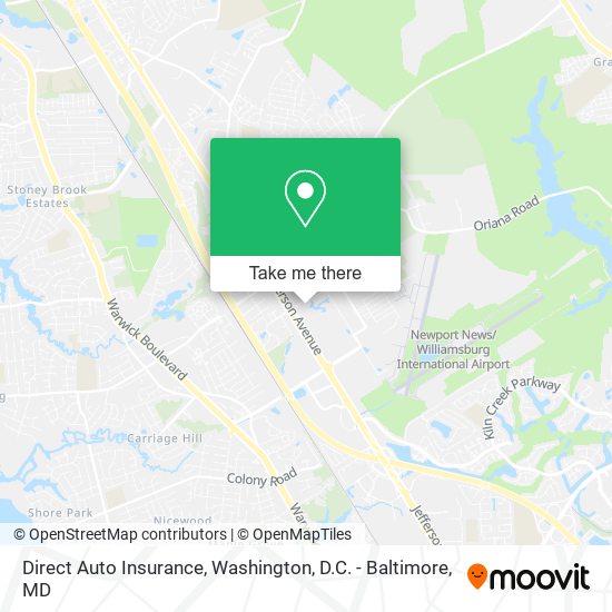 Direct Auto Insurance map