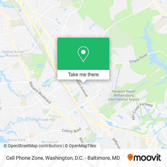 Mapa de Cell Phone Zone