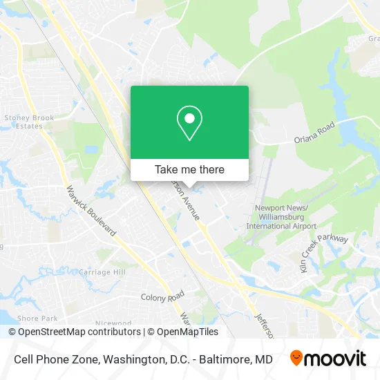 Cell Phone Zone map