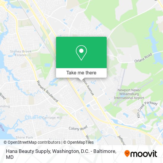 Hana Beauty Supply map