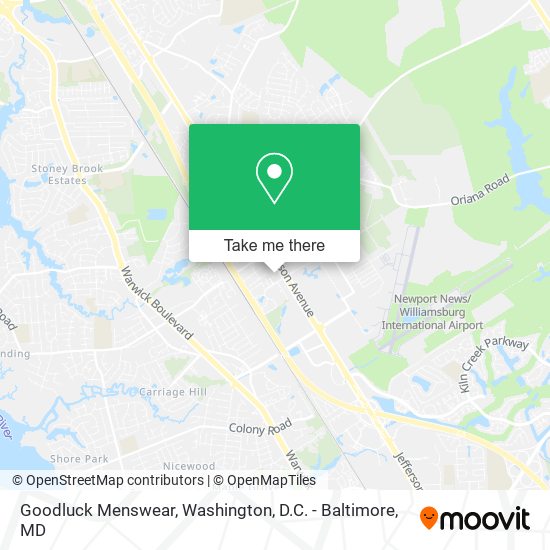 Goodluck Menswear map