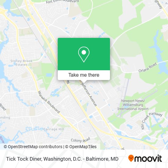 Tick Tock Diner map
