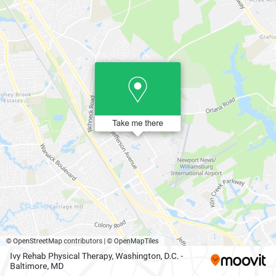 Ivy Rehab Physical Therapy map