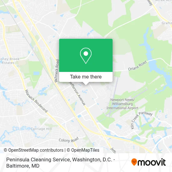 Peninsula Cleaning Service map