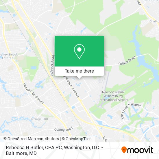 Rebecca H Butler, CPA PC map