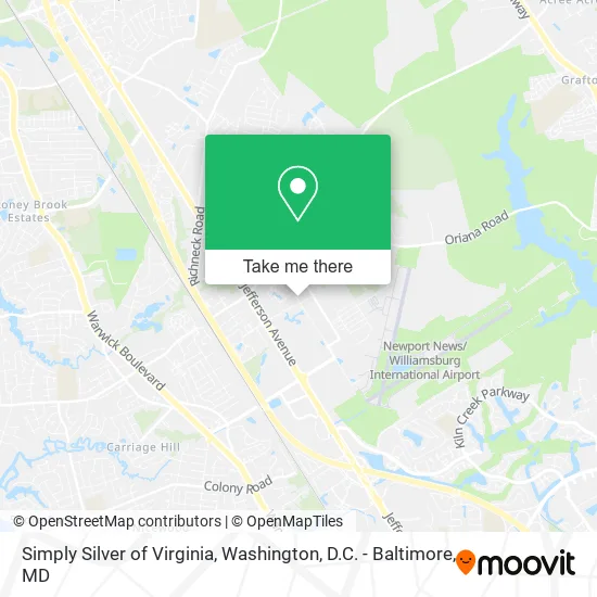 Mapa de Simply Silver of Virginia