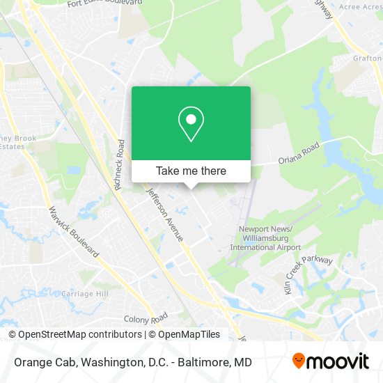 Orange Cab map