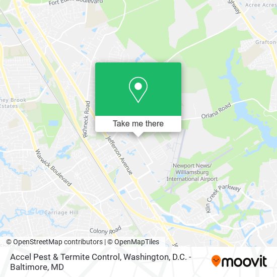 Accel Pest & Termite Control map