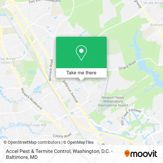 Accel Pest & Termite Control map