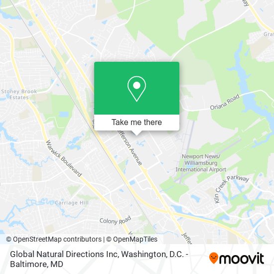 Mapa de Global Natural Directions Inc