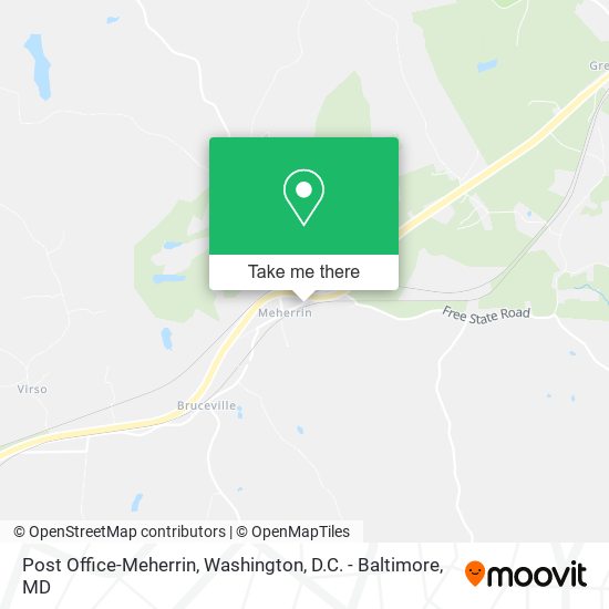 Mapa de Post Office-Meherrin