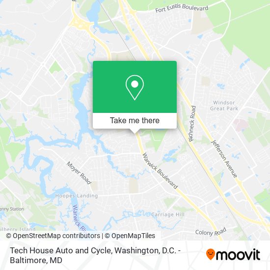 Mapa de Tech House Auto and Cycle
