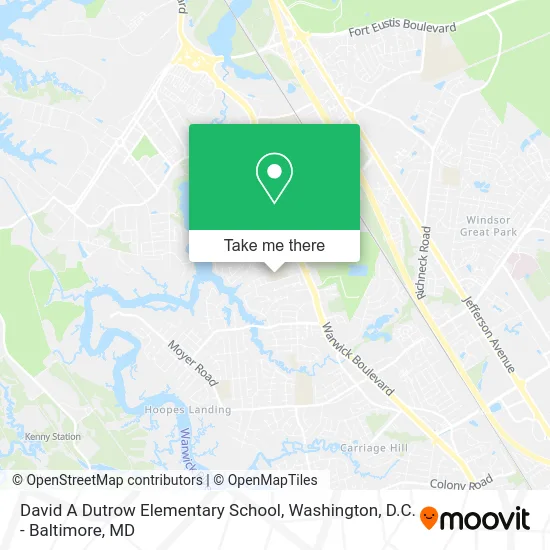 David A Dutrow Elementary School map