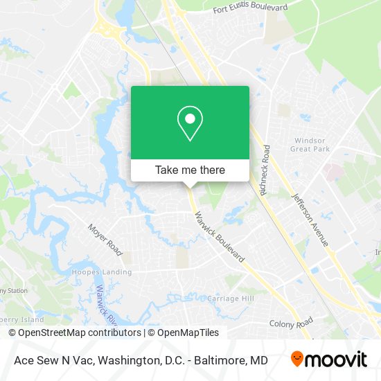 Ace Sew N Vac map
