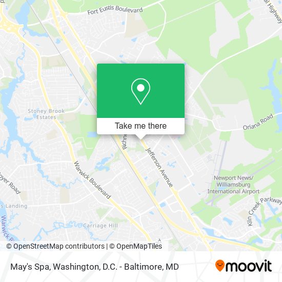 May's Spa map