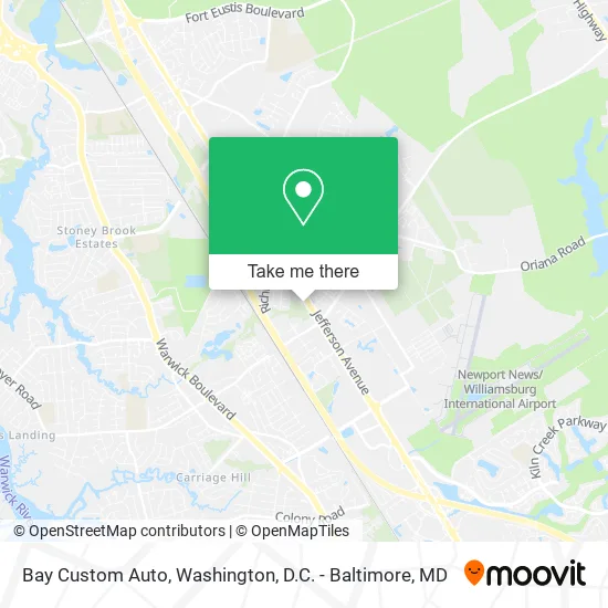 Bay Custom Auto map