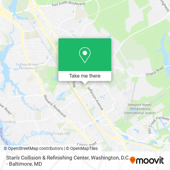 Stan's Collision & Refinishing Center map