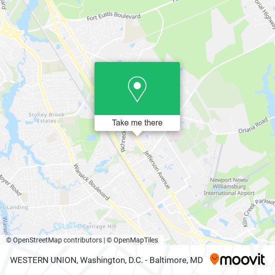 WESTERN UNION map