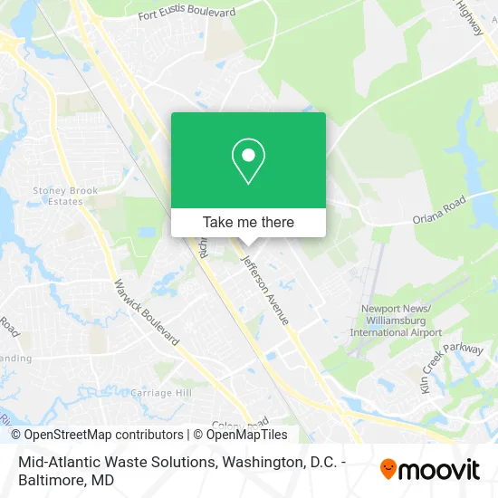 Mid-Atlantic Waste Solutions map
