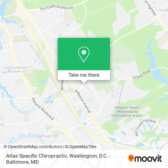 Atlas Specific Chiropractic map