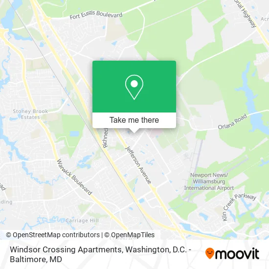 Windsor Crossing Apartments map
