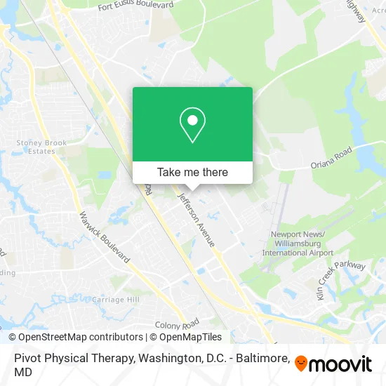 Pivot Physical Therapy map