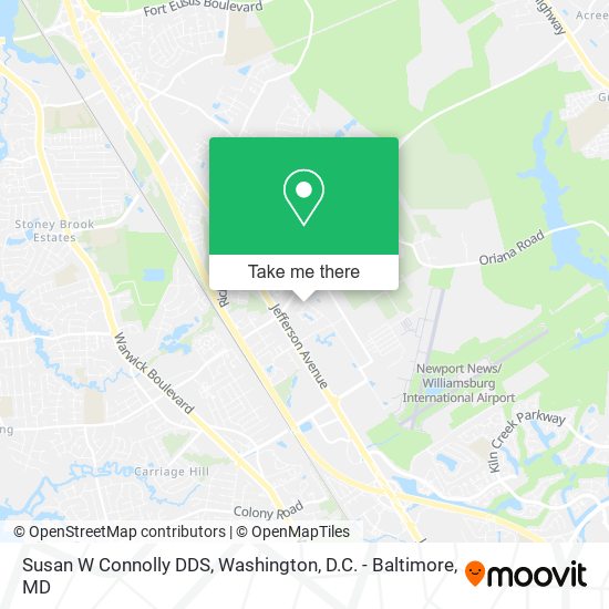 Susan W Connolly DDS map