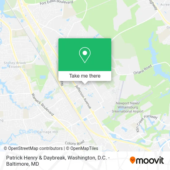 Patrick Henry & Daybreak map