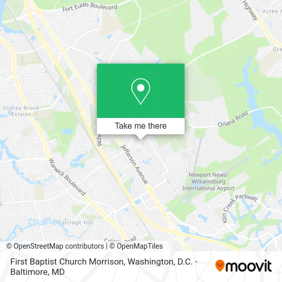 First Baptist Church Morrison map