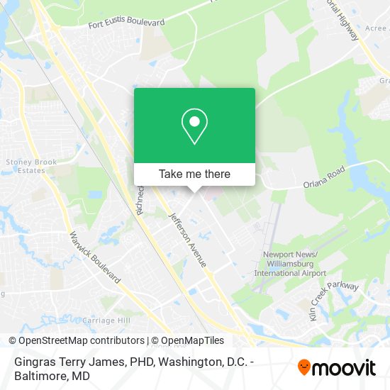 Gingras Terry James, PHD map