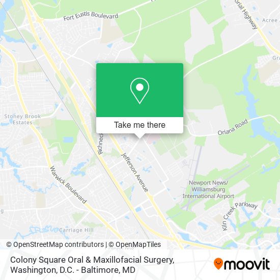 Mapa de Colony Square Oral & Maxillofacial Surgery