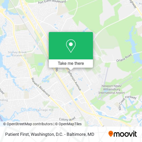 Patient First map
