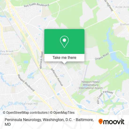 Peninsula Neurology map