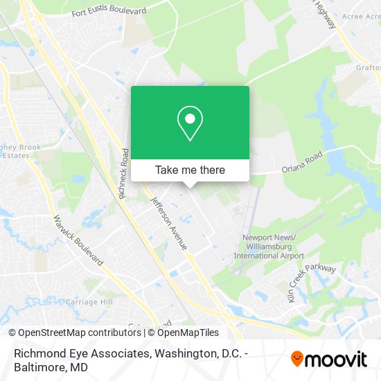 Richmond Eye Associates map