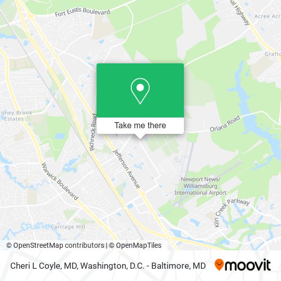 Cheri L Coyle, MD map