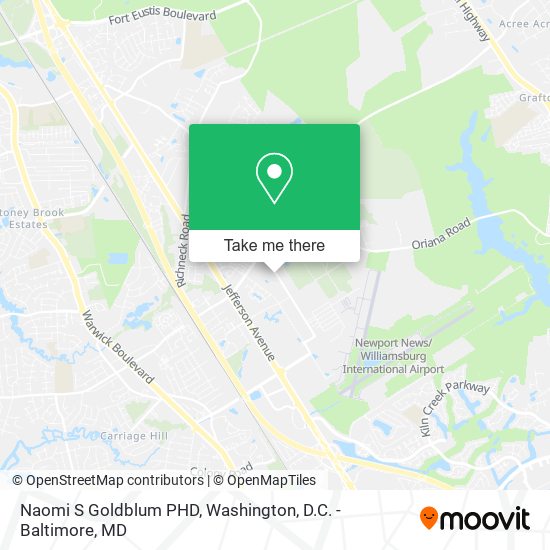 Mapa de Naomi S Goldblum PHD