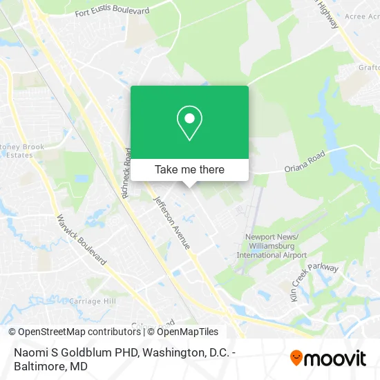 Mapa de Naomi S Goldblum PHD