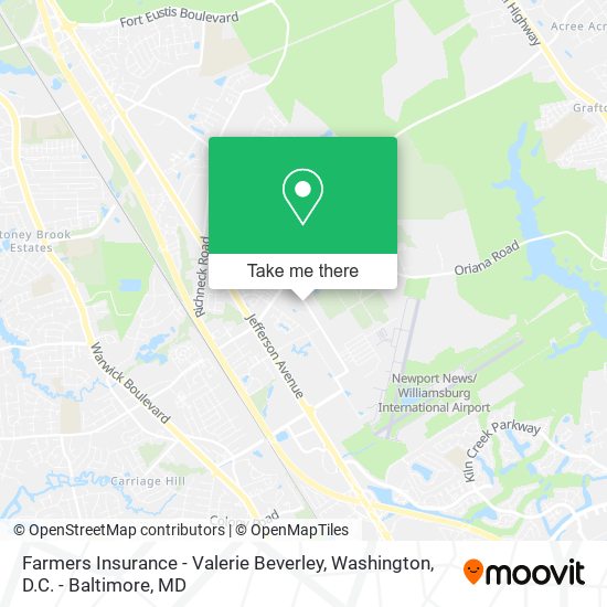 Farmers Insurance - Valerie Beverley map