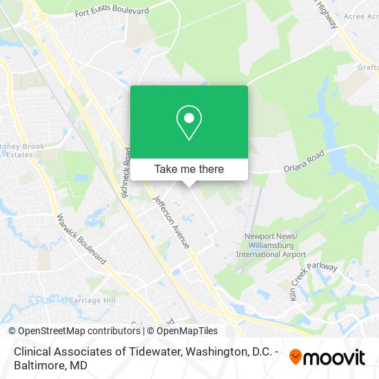Clinical Associates of Tidewater map