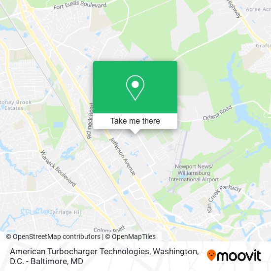 Mapa de American Turbocharger Technologies