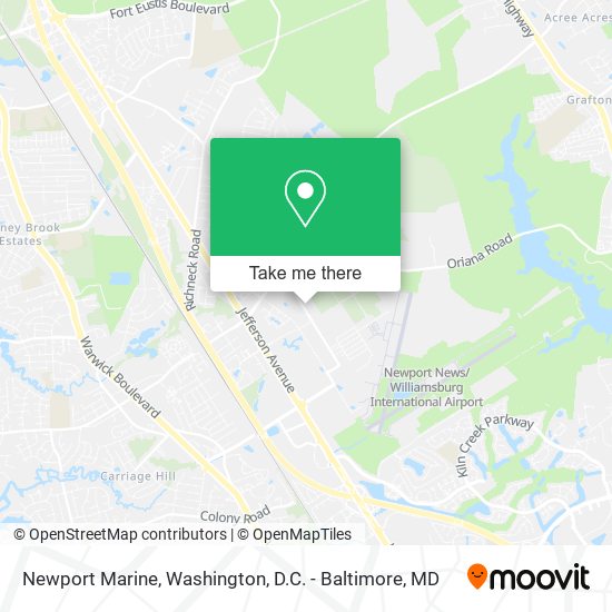 Mapa de Newport Marine