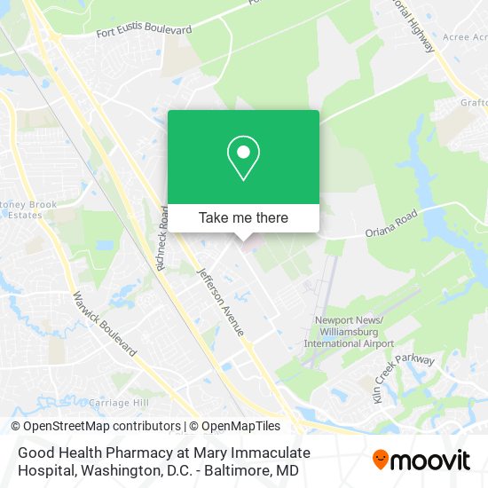 Mapa de Good Health Pharmacy at Mary Immaculate Hospital