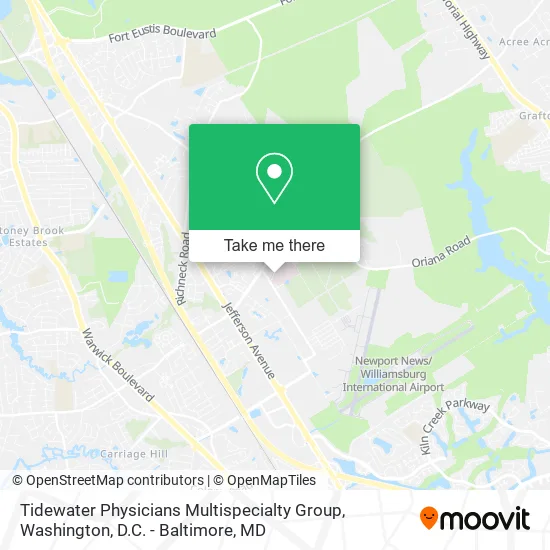 Tidewater Physicians Multispecialty Group map