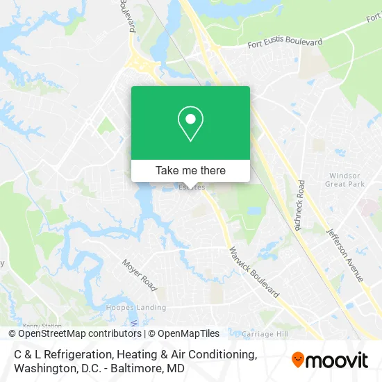 C & L Refrigeration, Heating & Air Conditioning map