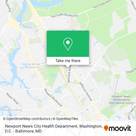 Mapa de Newport News City Health Department