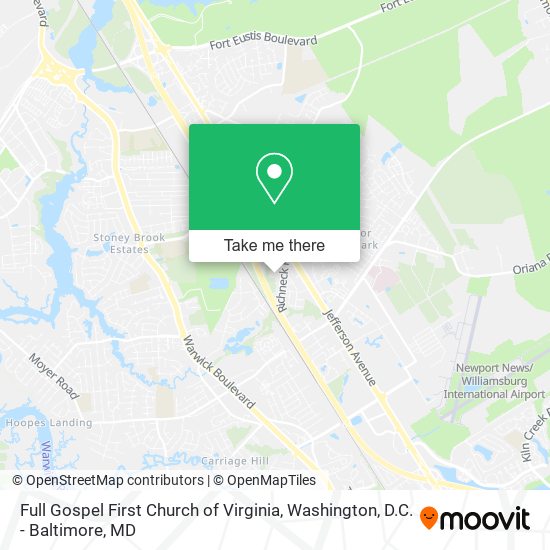 Full Gospel First Church of Virginia map