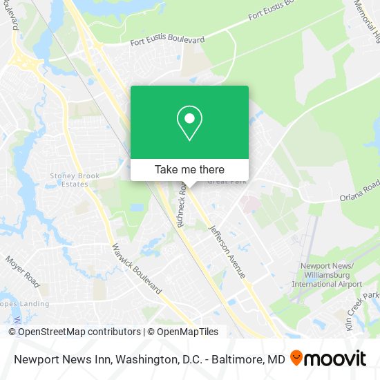 Newport News Inn map
