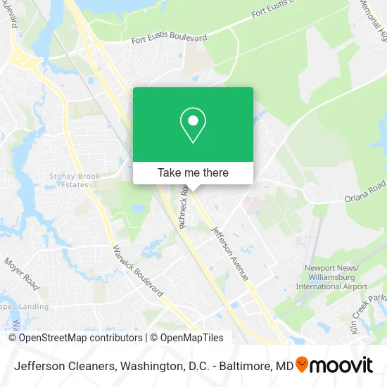 Jefferson Cleaners map