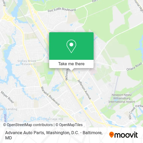 Advance Auto Parts map